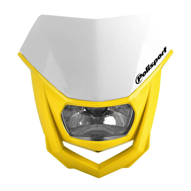 POLISPORT HALO HEADLIGHT - WHITE / YELLOW Hover Image