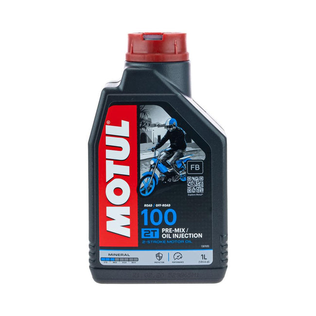 MOTUL 100 MOTO MIX 2 STROKE OIL - 1 Litre Hover Image