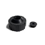 Standard Cap with Center Plug - Black