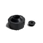 Standard Cap with Center Plug - Black