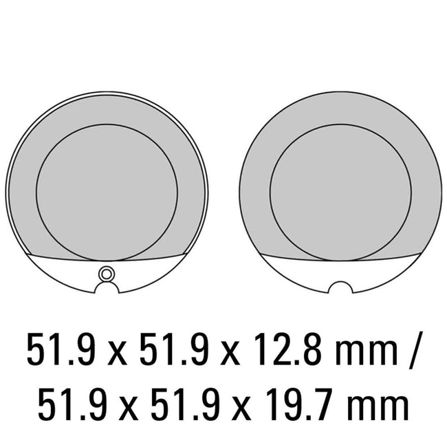 FERODO Disc Pad Set - FDB119 P Platinum Non Sintered Compound Hover Image