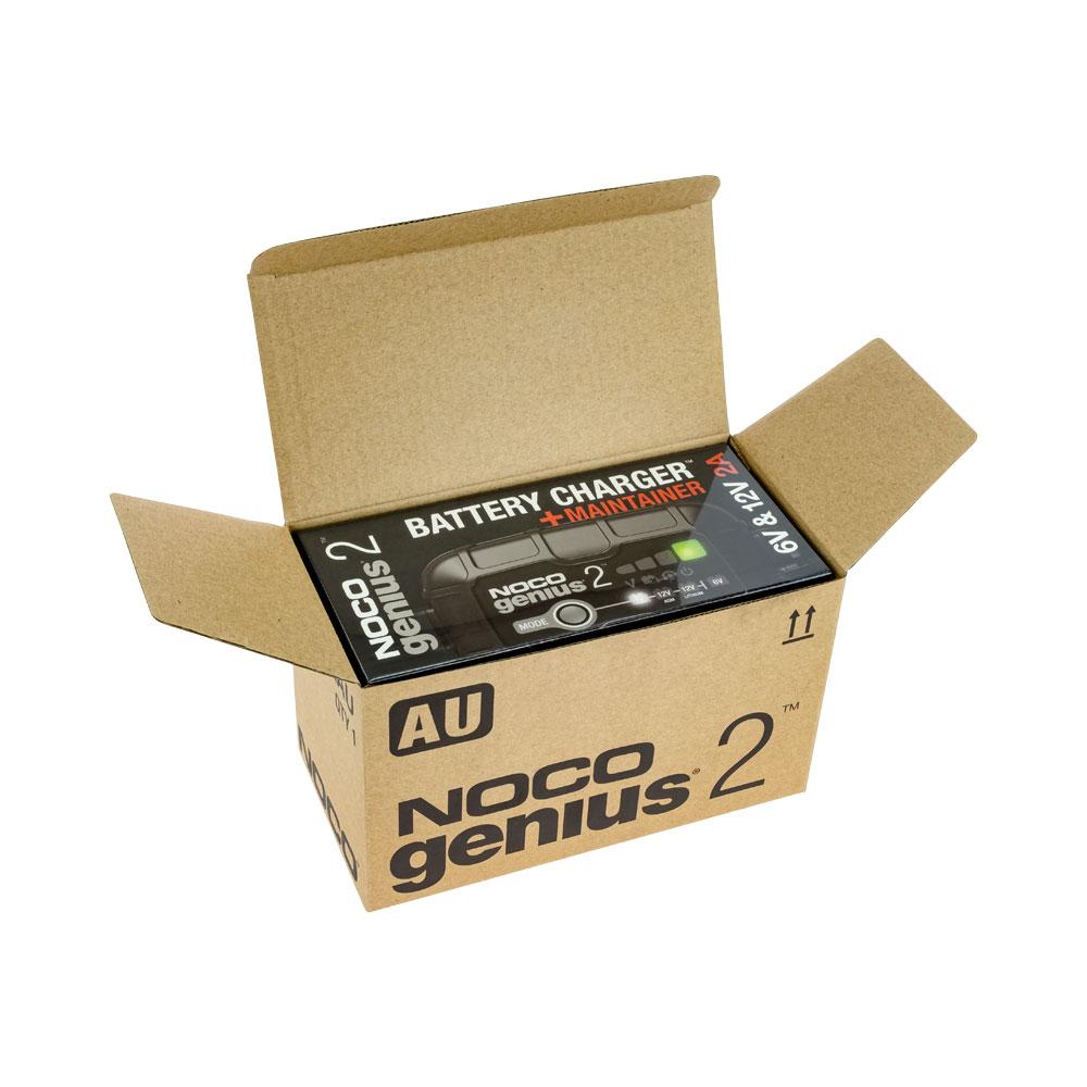 NOCO Genius 2 Battery Charger for Lead Acid 6 & 12V and 12.8V Lithium Batteries