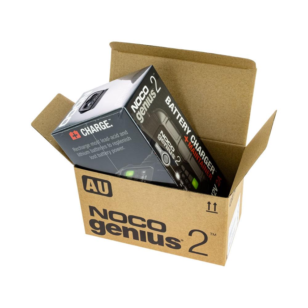 NOCO Genius 2 Battery Charger for Lead Acid 6 & 12V and 12.8V Lithium Batteries