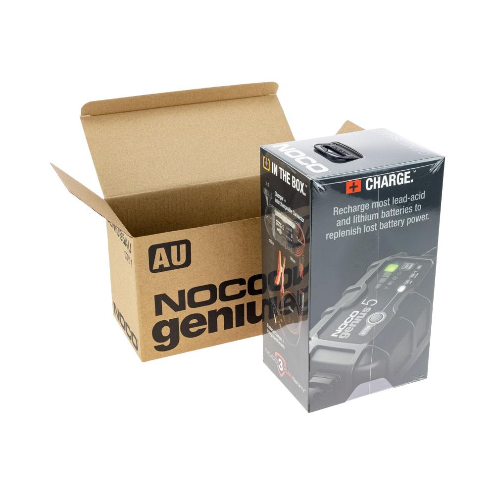NOCO Genius 5 Battery Charger for Lead Acid 6 & 12V and 12.8V Lithium Batteries