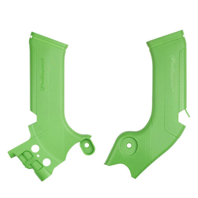 POLISPORT FRAME PROTECTORS KAWASAKI KX250 21-22/KX450 19-22 - GREEN Hover Image
