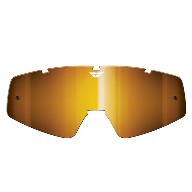 Fly Racing - Focus & Zone - Replacement Lens - Youth - Chrome Amber Hover Image