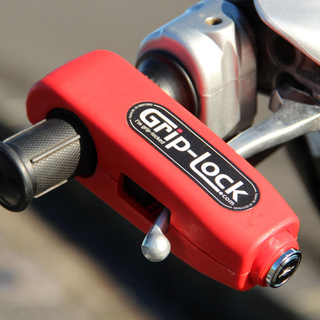 Grip Lock Handlebar Lock - Red Hover Image