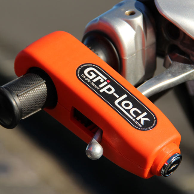 Grip Lock Handlebar Lock - Orange Hover Image