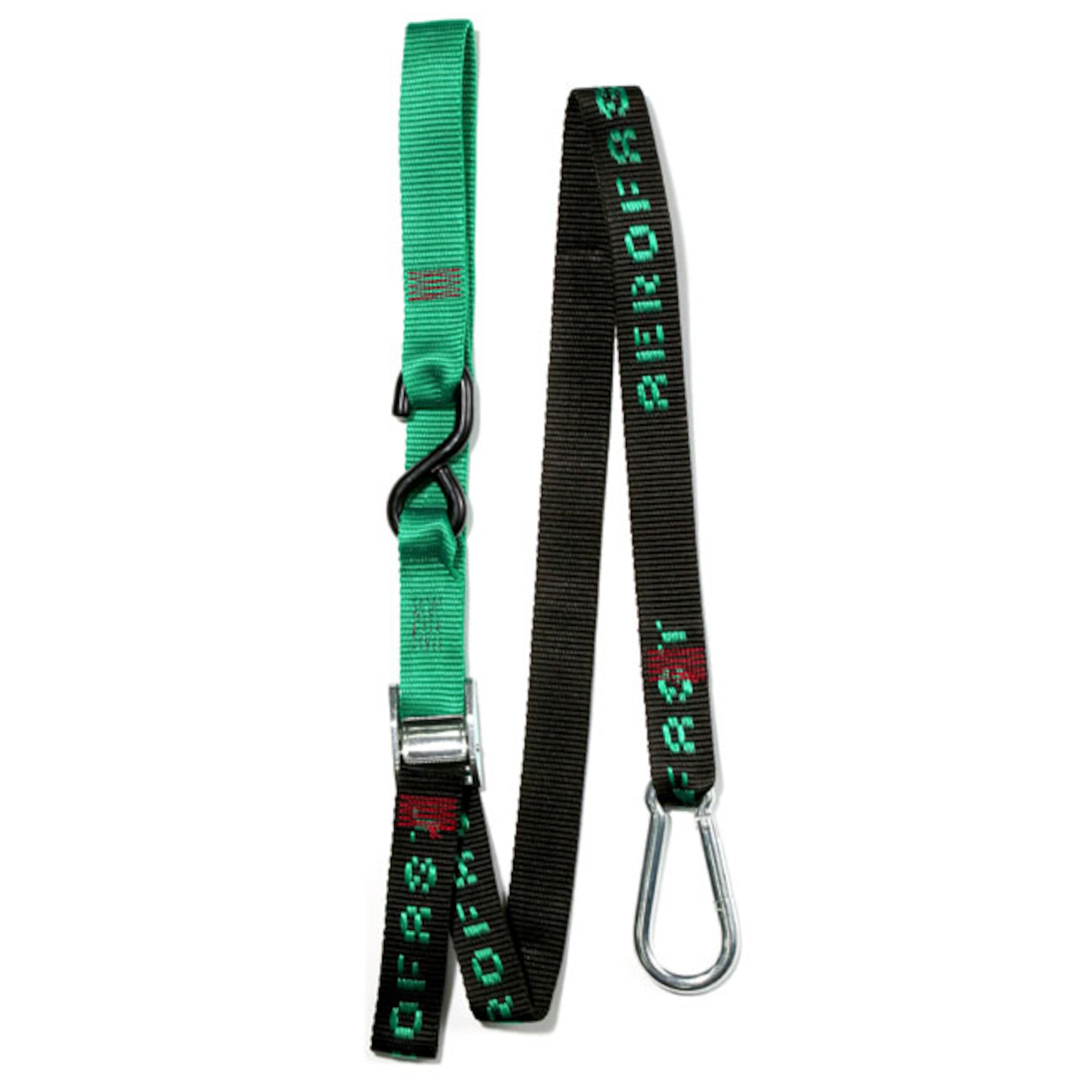 Aerofast MC37K Tiedown - 37mm Karabiner Hook - Green/Black
