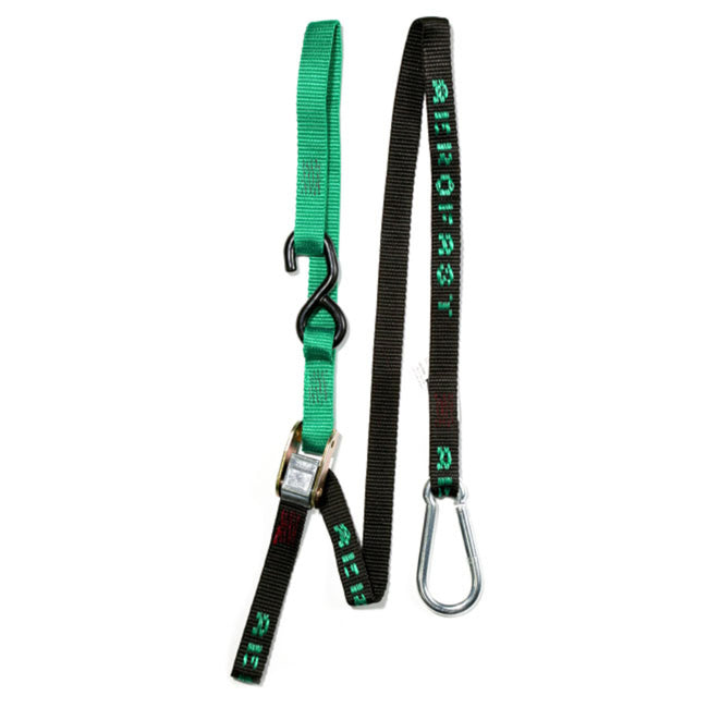 Aerofast MC2K Tiedown - 25mm Karabiner Hook - Green/Black Hover Image
