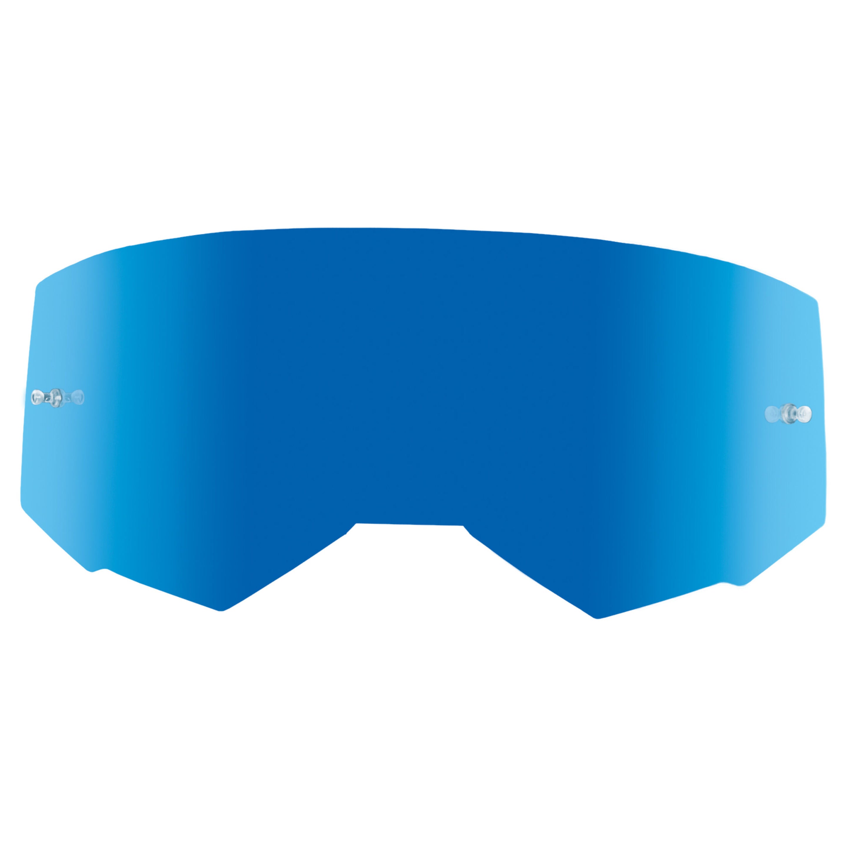 Fly Racing - Focus & Zone - Single Lens Sky Blue Mirror/Smoke with Post