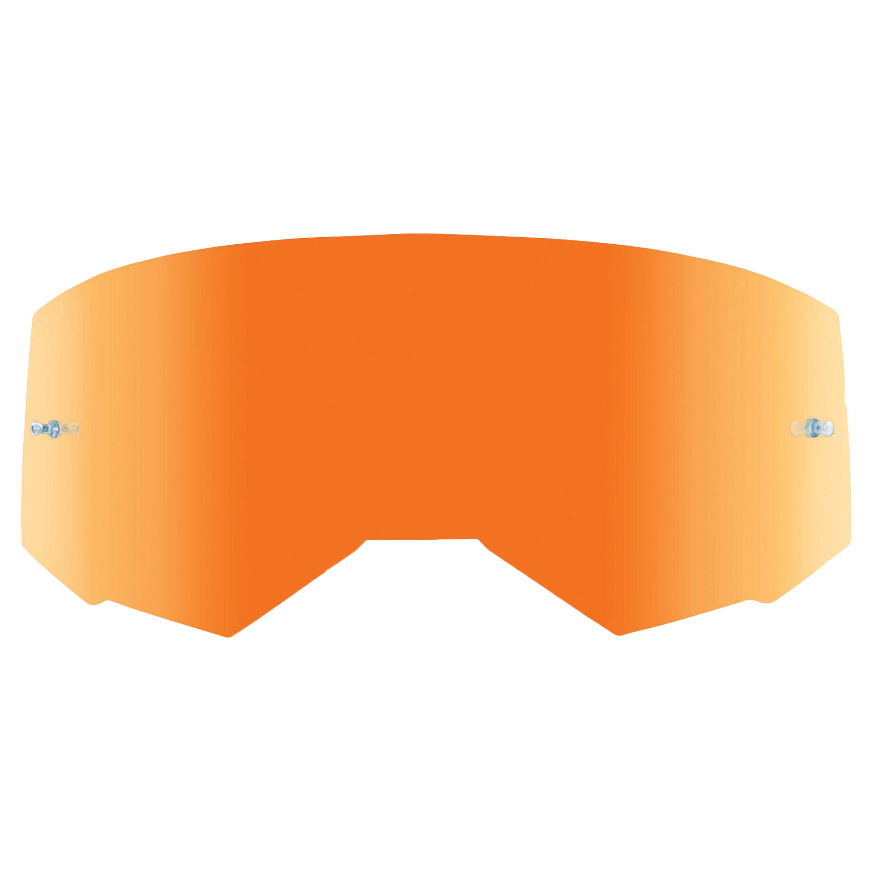 Fly Racing - Focus & Zone - Single Lens Orange Mirror/Smoke with Post