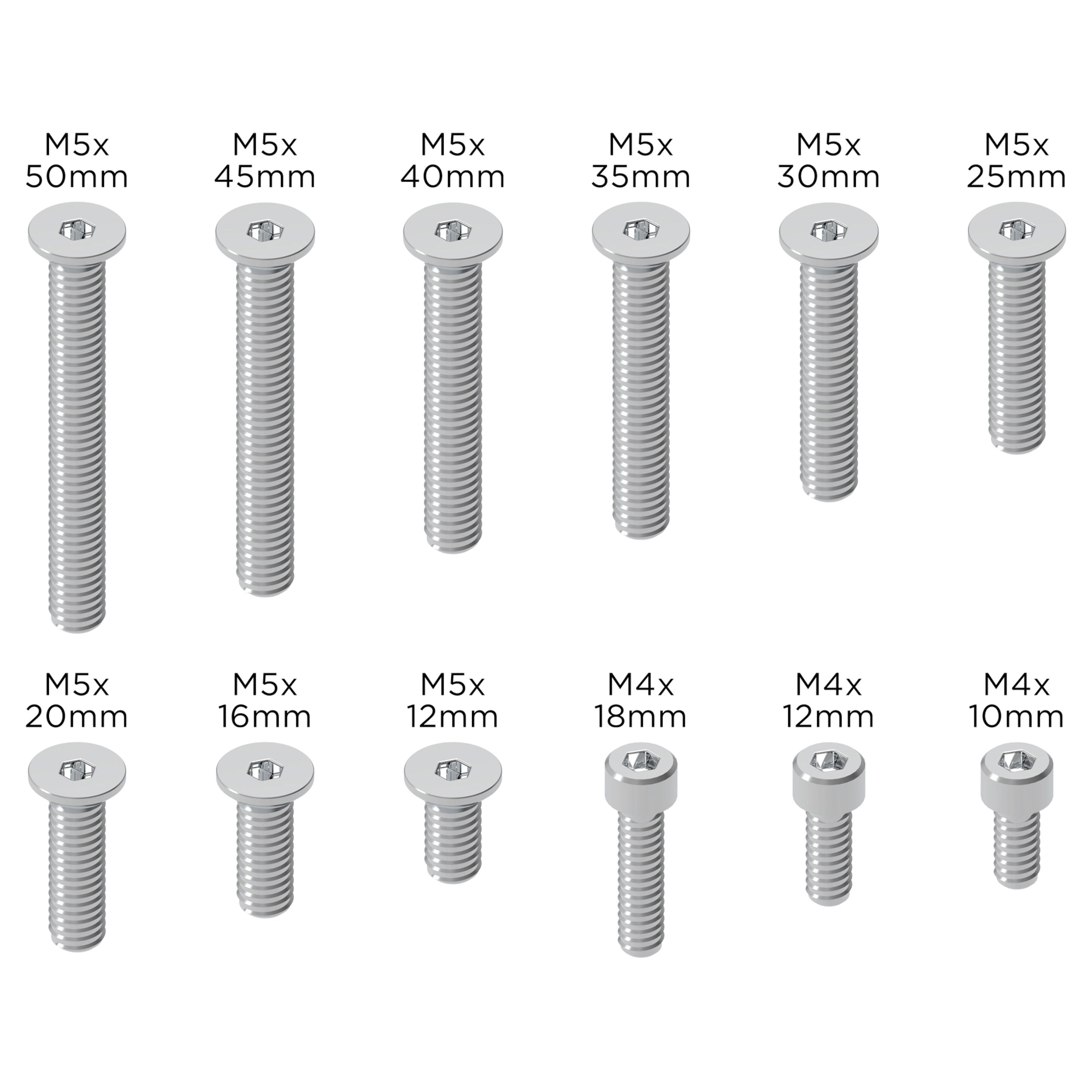 Spare Part - Quad Lock Replacement Screw Set - 9 Pieces