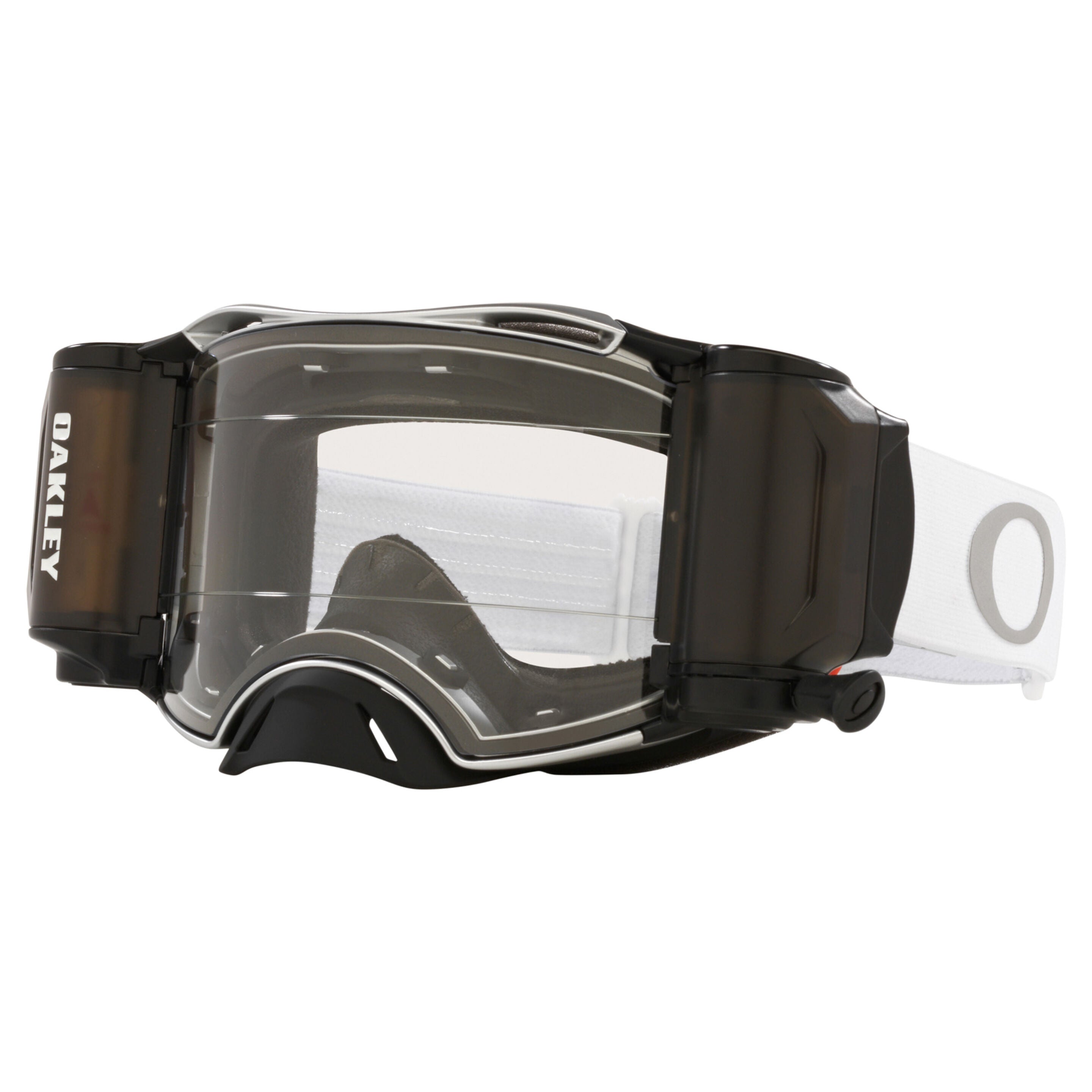 Oakley - Airbrake - Tuff Blocks - White - Roll Off - Clear Lens