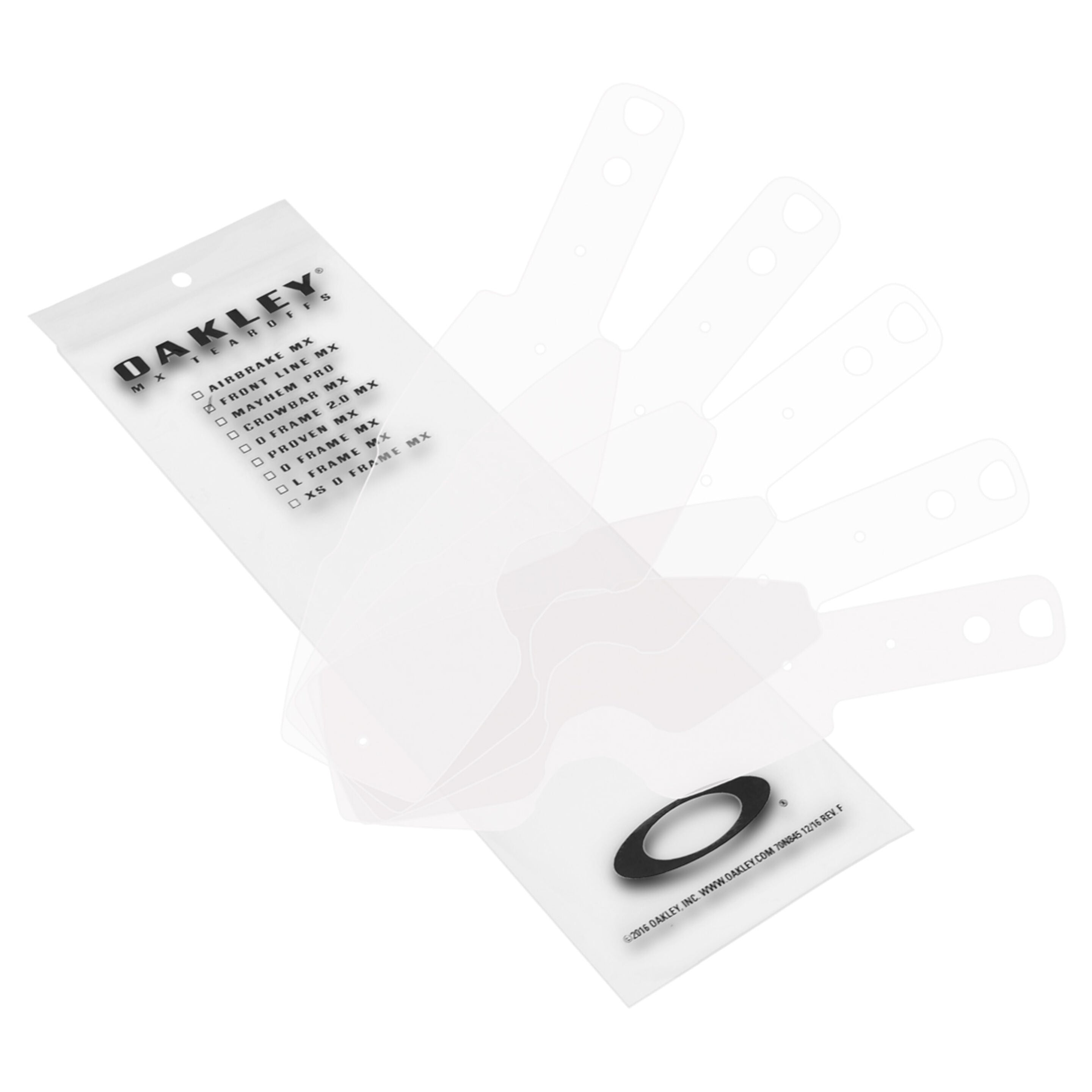 Spare Part - Oakley Front Line - MX Goggle - Standard Tear Offs - 25 Pack