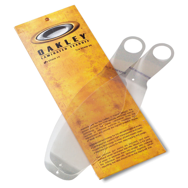 Spare Part - Oakley O Frame - MX Goggle - Laminated Tear Offs - 14 Pack Hover Image