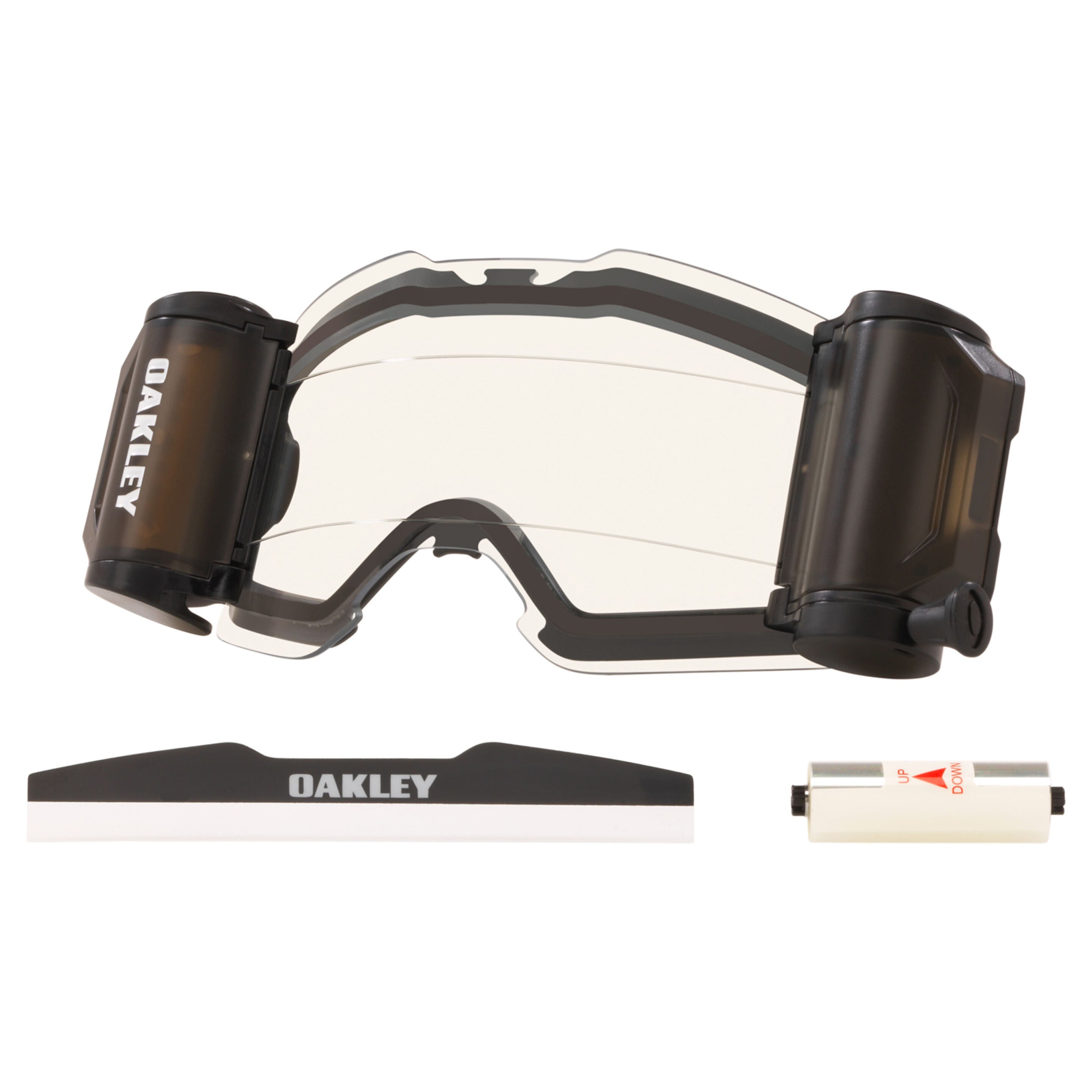 Spare Part - Oakley Front Line - MX Goggle - Roll Off Accessory Kit - Clear