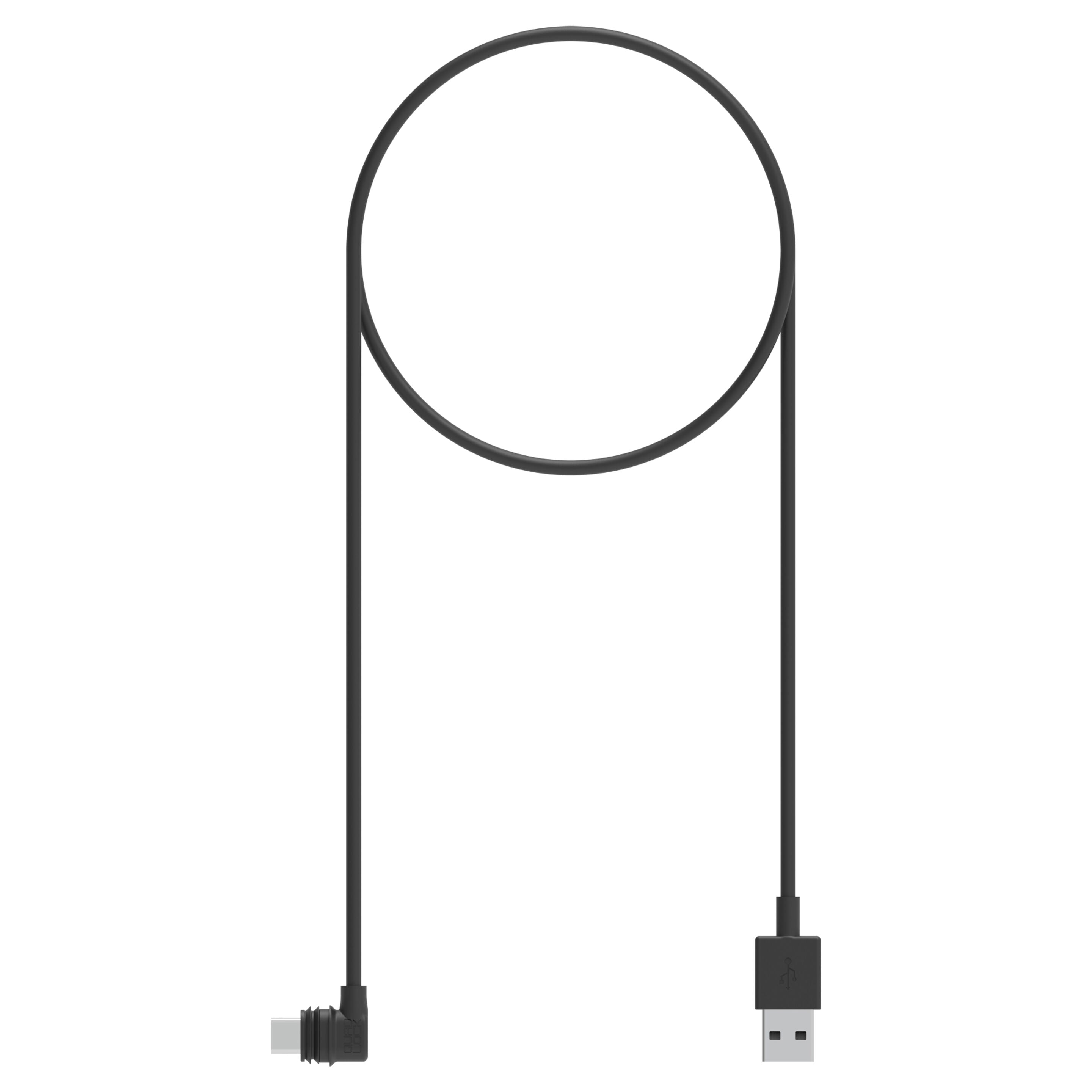 Quad Lock Waterproof Wireless Charging Head USB Cable - Right Angle