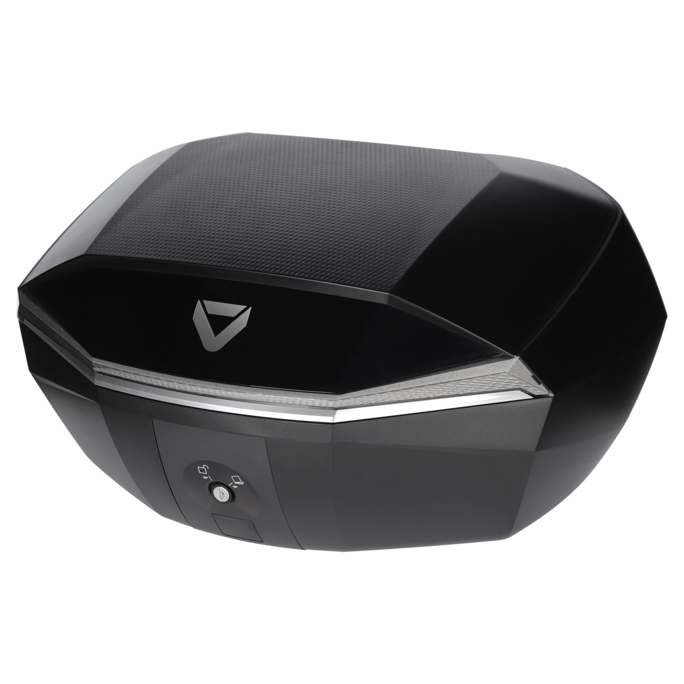 Dririder Top Case - Shield Luxe - 48L Large - Black/Silver