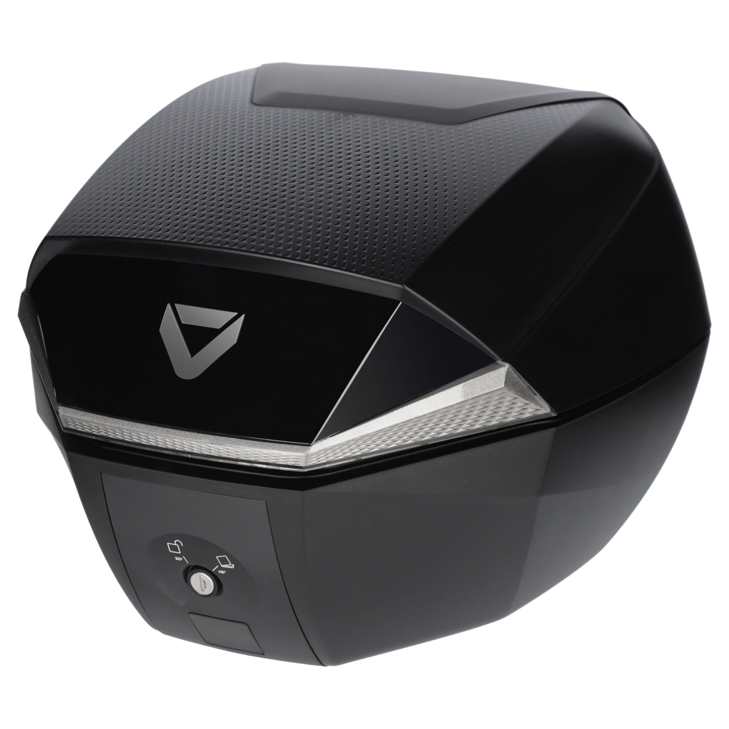 Dririder Top Case - Shield Luxe - 35L Small - Black/Silver