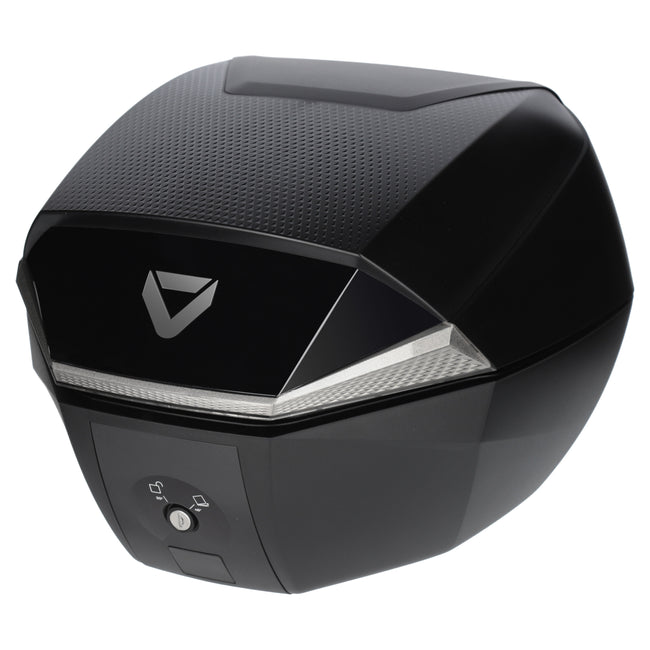 Dririder Top Case - Shield Luxe - 35L Small - Black/Silver Hover Image