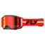 Fly Racing Zone Pro Goggle - Red/Black/Grey - Red Mirror/Smoke Lens