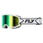 Fly Racing Zone Goggle - Youth - White/Black - Iridescent Green Mirror Lens