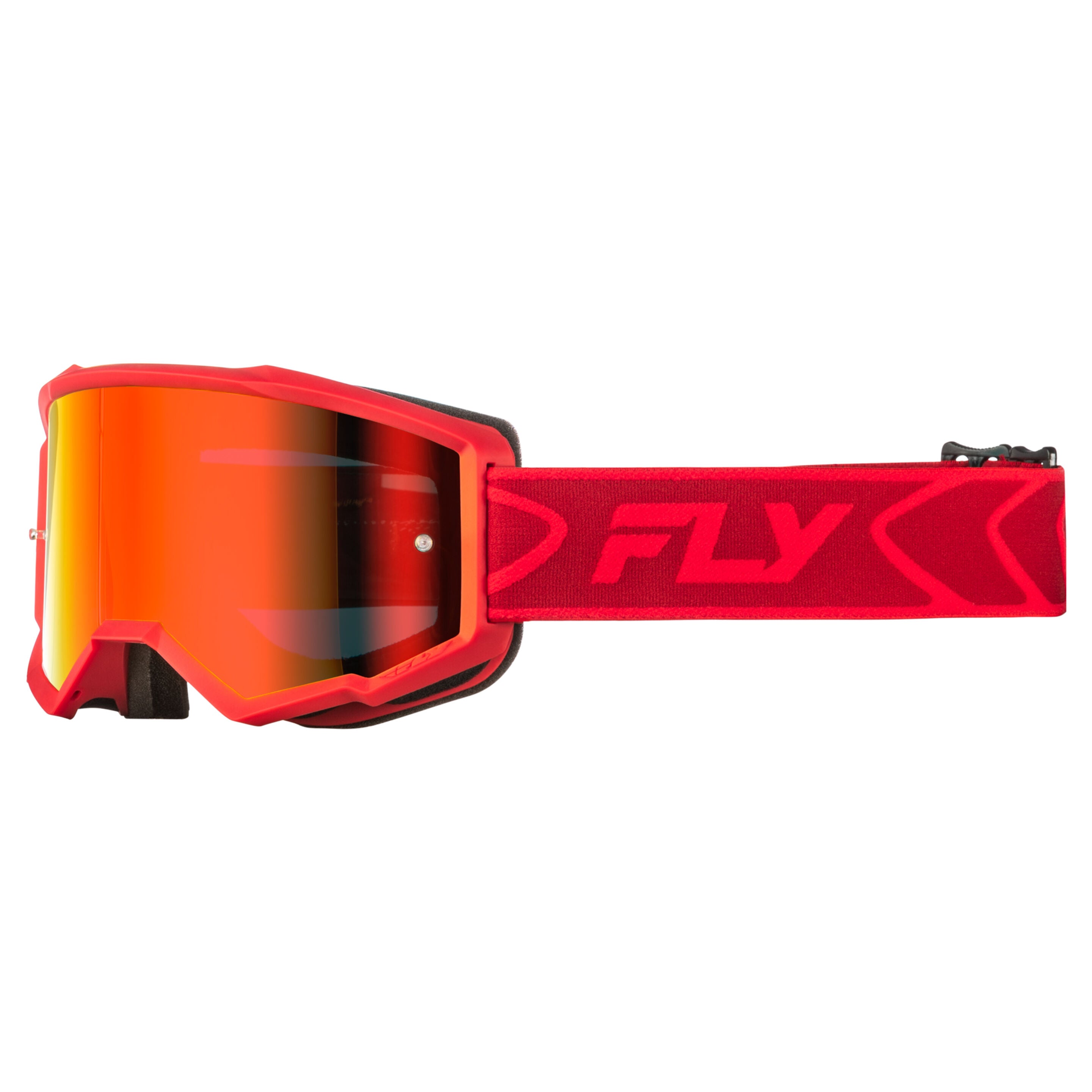 Fly Racing Zone Goggle - Youth - Red/Crimson - Red Mirror/Smoke Lens