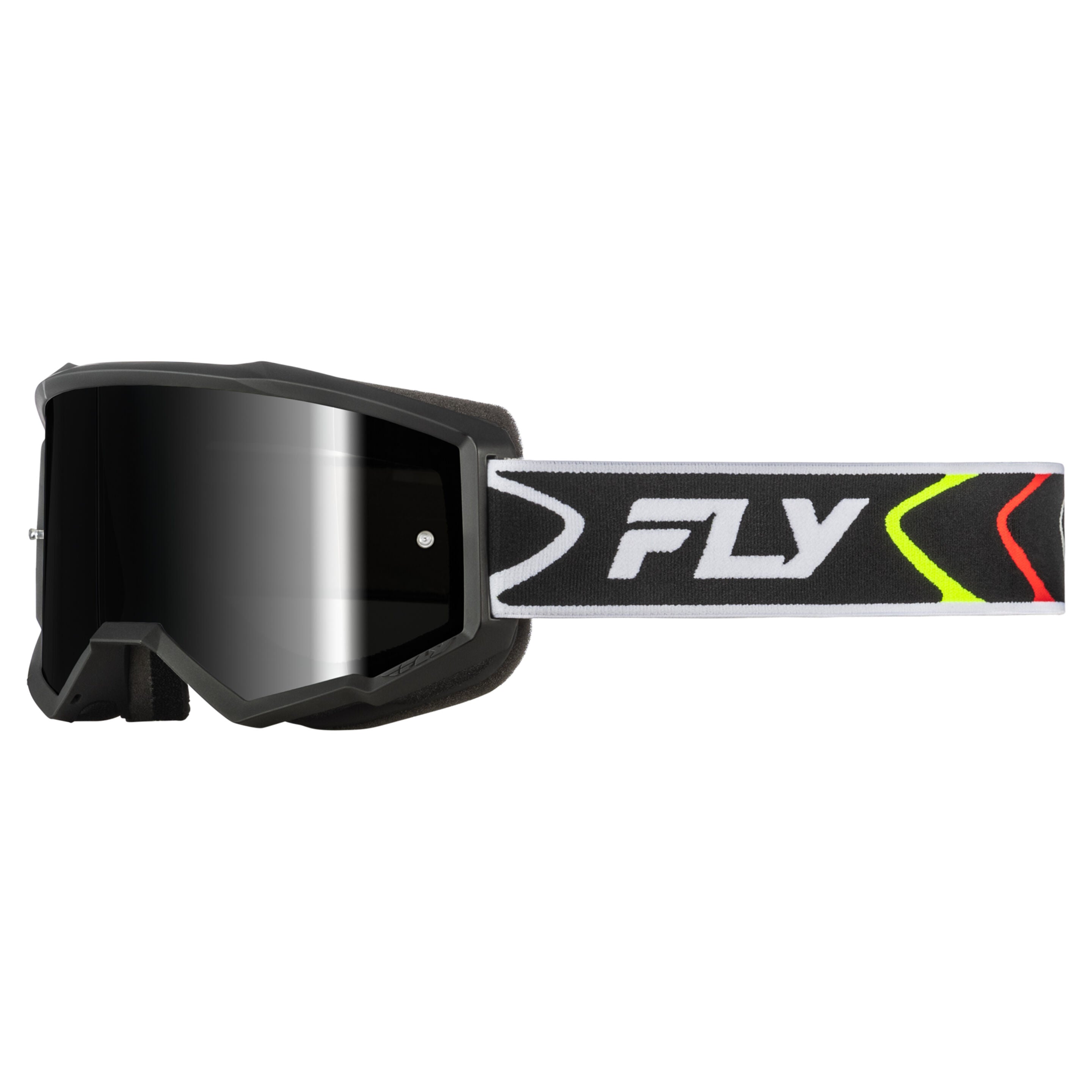 Fly Racing Zone Goggle - Youth - Black/White - Black Mirror/Smoke Lens