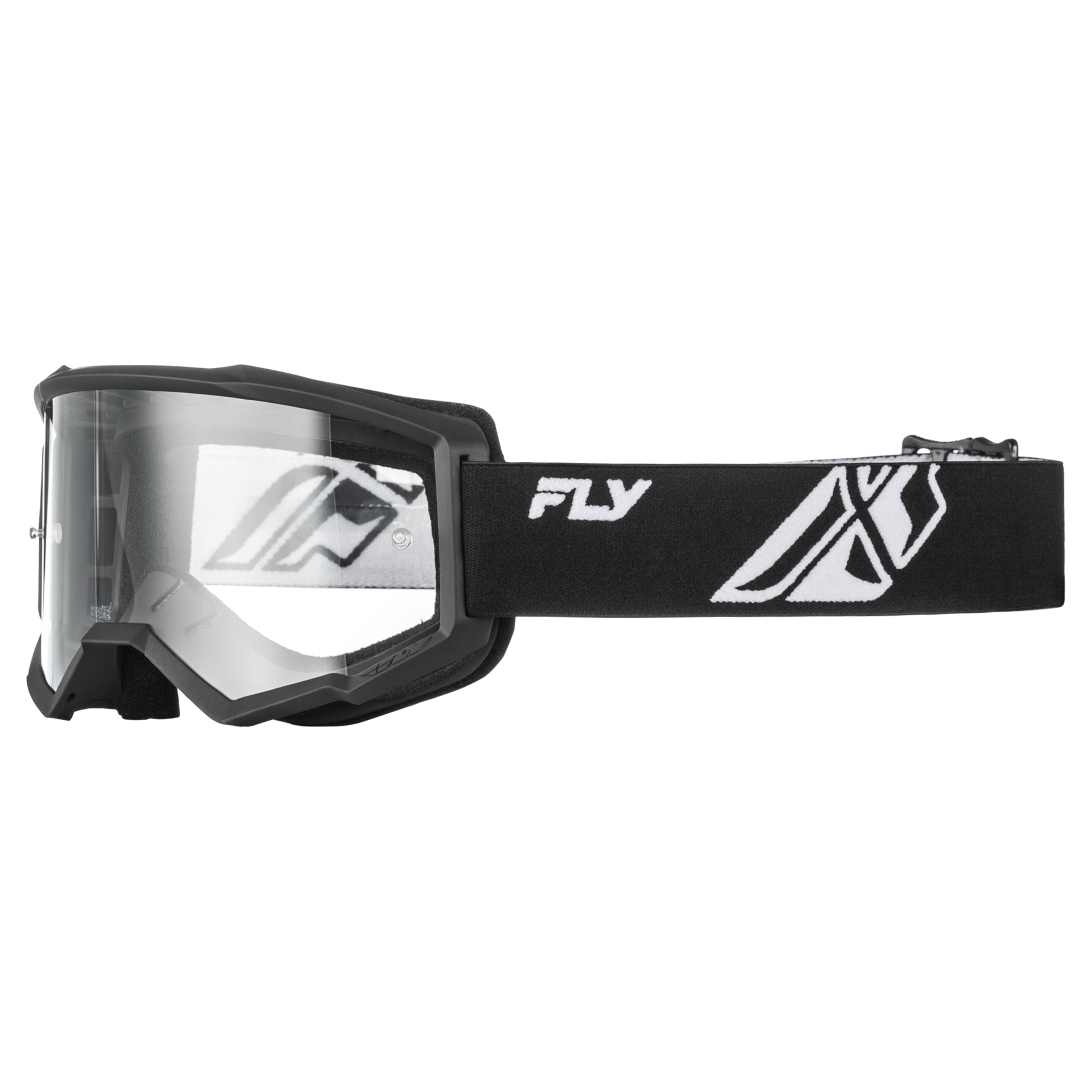 Fly Racing Focus Goggle - Youth - Black/White - Clear Lens
