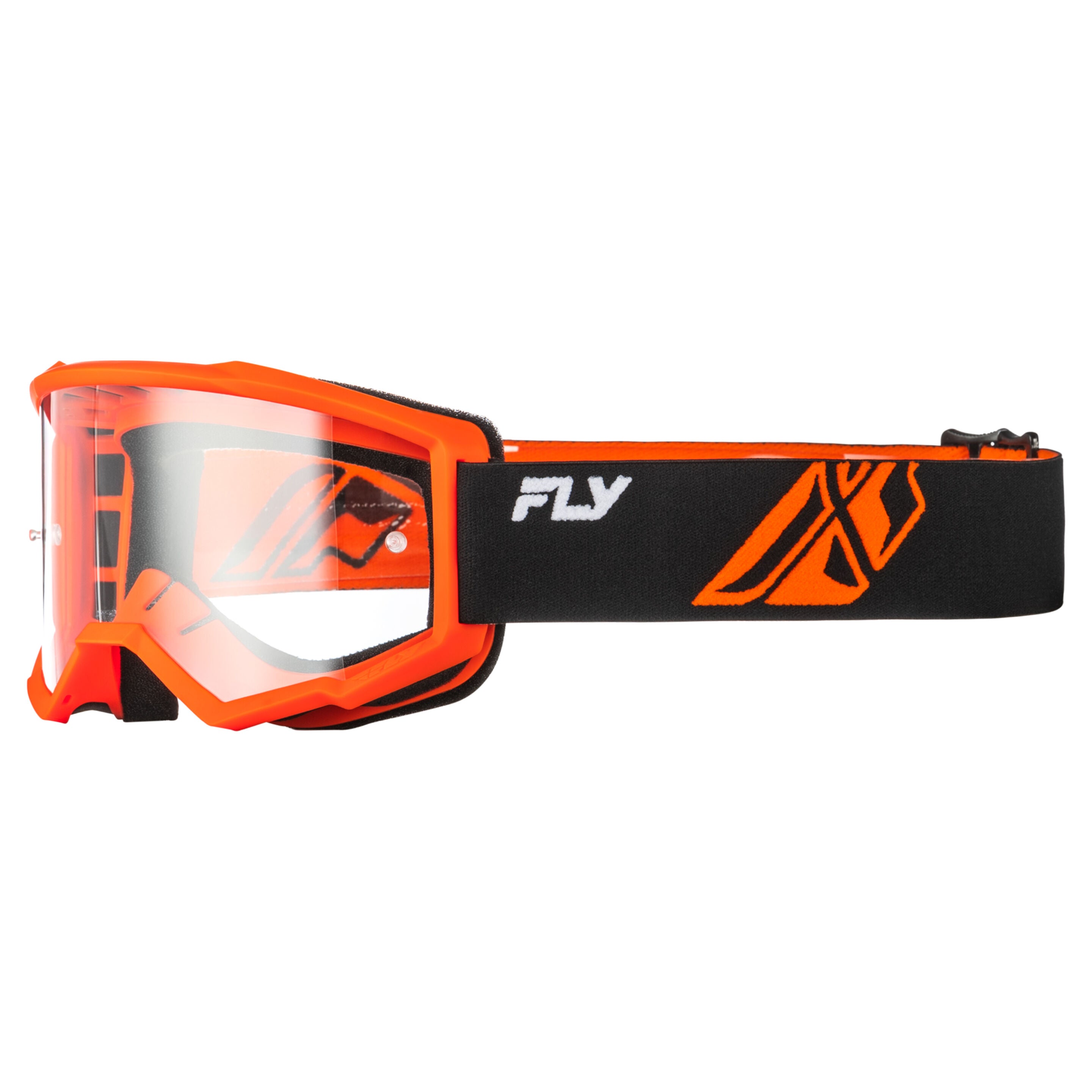 Fly Racing Focus Goggle - Youth - Black/Orange - Clear Lens