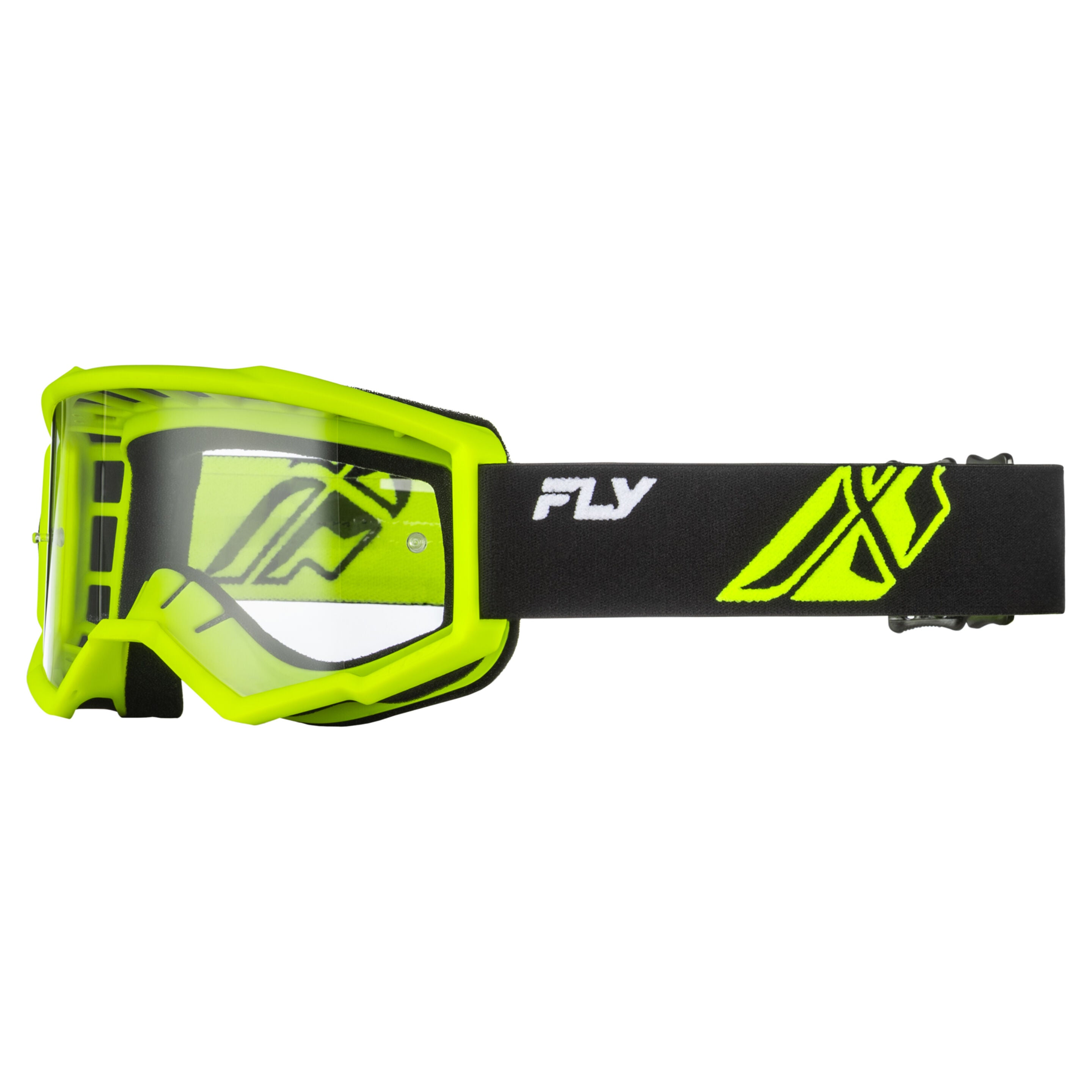Fly Racing Focus Goggle - Youth - Black/Hi-Vis - Clear Lens