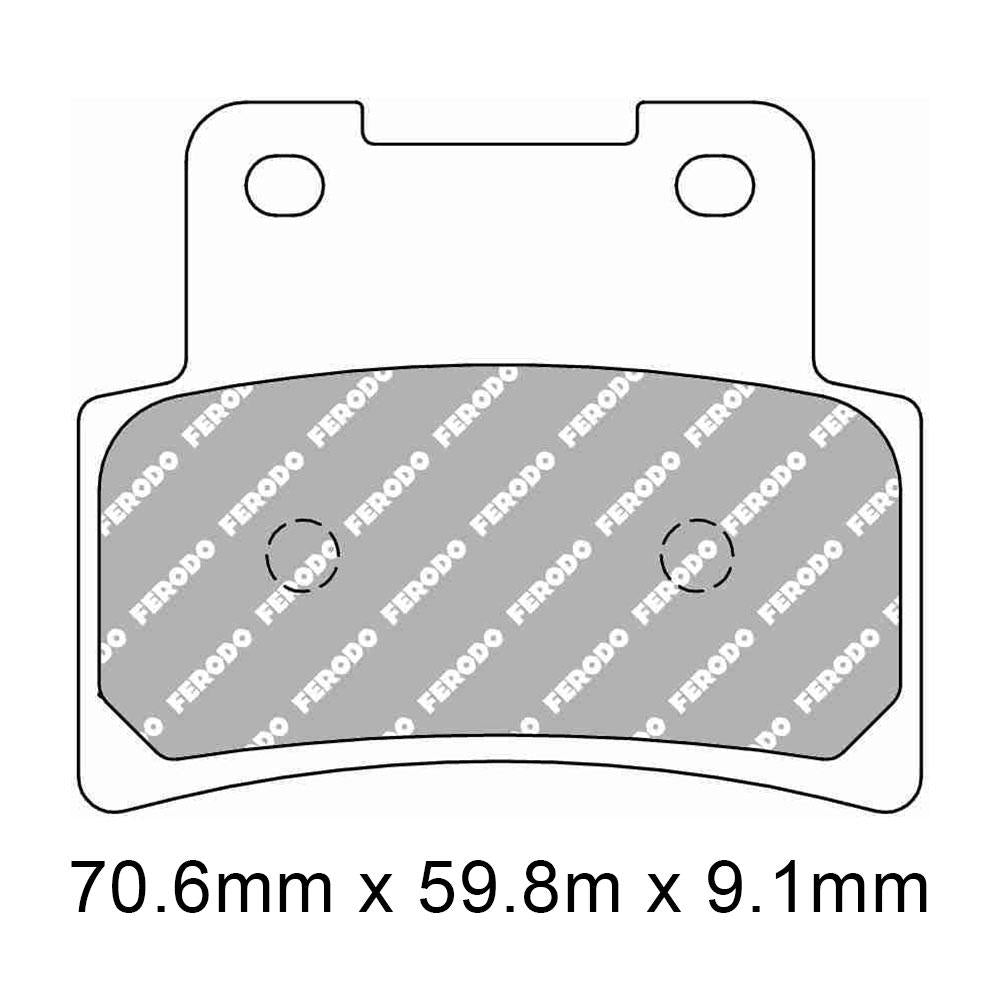 FERODO Disc Pad Set - FDB2322 SM Sinter Grip Sintered Compound - Road