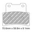 FERODO Disc Pad Set - FDB2322 SM Sinter Grip Sintered Compound - Road