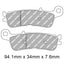 FERODO Disc Pad Set - FDB2323 SG Sinter Grip Sintered Compound - Off-Road
