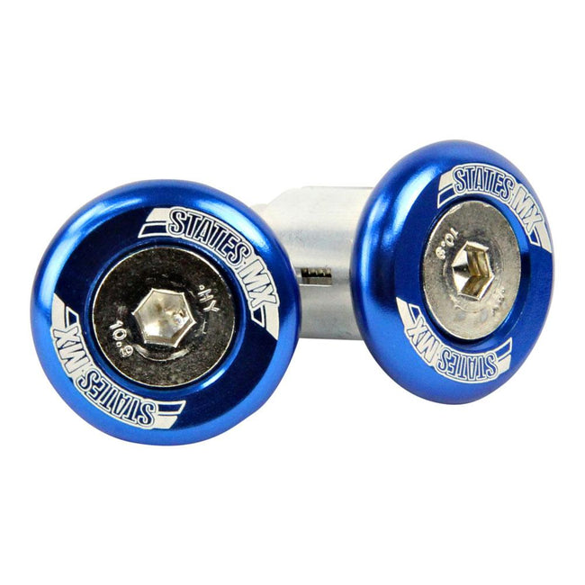 STATES MX OFF-ROAD BAR ENDS - BLUE Hover Image