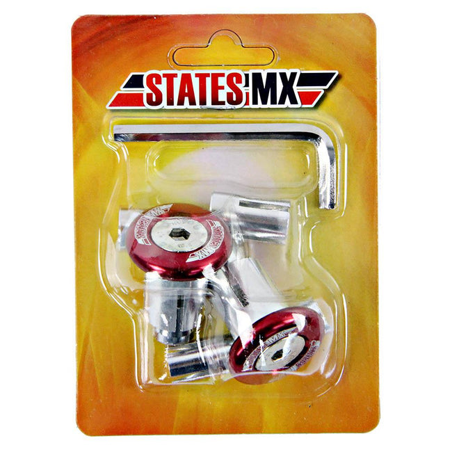 STATES MX OFF-ROAD BAR ENDS - RED Main Image