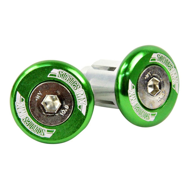 STATES MX OFF-ROAD BAR ENDS - GREEN Hover Image