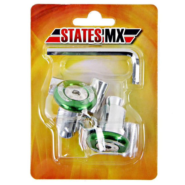 STATES MX OFF-ROAD BAR ENDS - GREEN Main Image