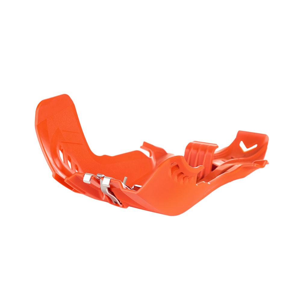 POLISPORT SKID PLATE/LINKAGE GUARD FORTRESS KTM/HUSQ - ORANGE (75-847-20O)