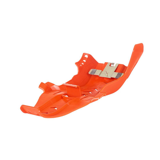 POLISPORT SKID PLATE/LINKAGE GUARD FORTRESS KTM/HUSQ - ORANGE (75-847-20O) Main Image