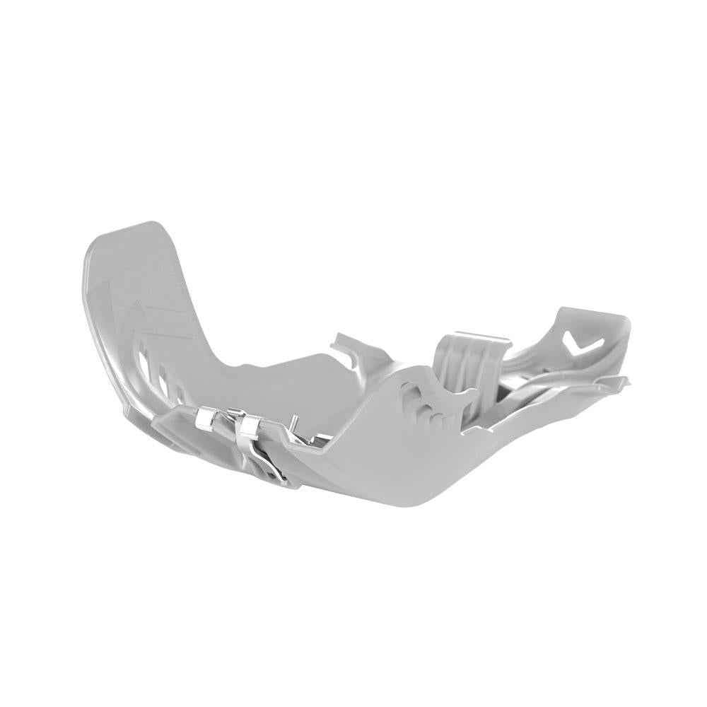 POLISPORT SKID PLATE/LINKAGE GUARD FORTRESS KTM/HUSQ - WHITE (75-847-20W)