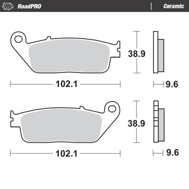 Moto-Master RoadPRO Ceramic Brake Pad (FD0132) Hover Image