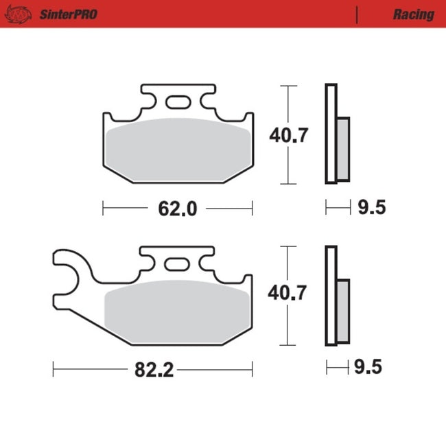 Moto-Master SinterPRO Racing Brake Pad (FD0318) Hover Image