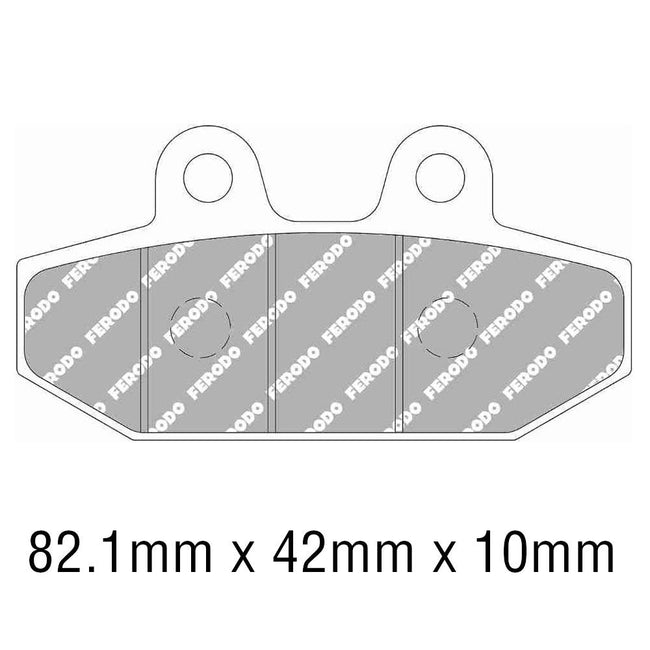 FERODO Disc Pad Set - FDB2306 P Platinum Non Sintered Compound Hover Image