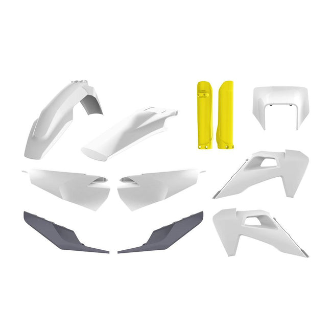 POLISPORT ENDURO KIT HUSQVARNA TE/FE 20-23 - OEM 20 (INCLUDES HEADLIGHT SURROUND & FORK GUARDS) Hover Image