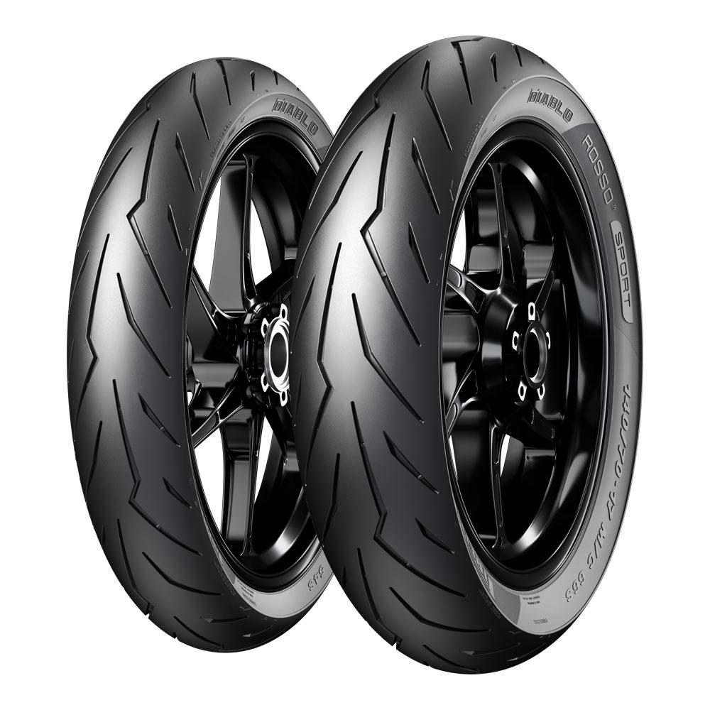 PIRELLI DIABLO ROSSO SPORT FRONT/REAR 70/90-17 M/C 38S TL