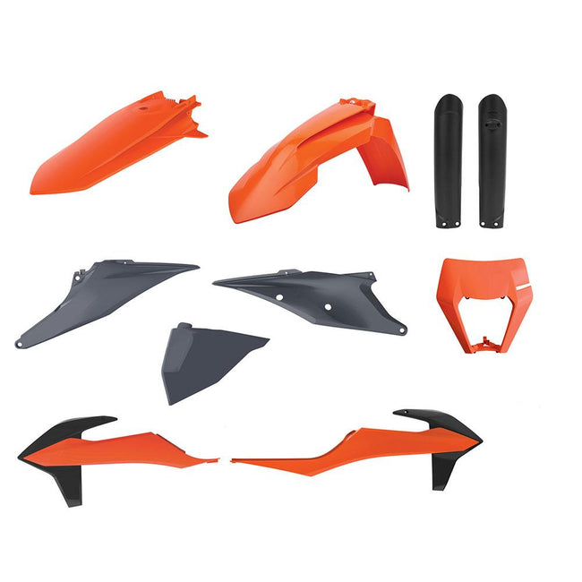 POLISPORT ENDURO KIT KTM EXC/EXC-F 20-23 - OEM 21 (INCL. HEADLIGHT SURROUND & FORK GUARDS) Hover Image