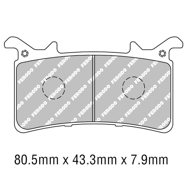 FERODO Disc Pad Set - FDB2324 ST Sinter Grip Sintered Compound - Road Hover Image