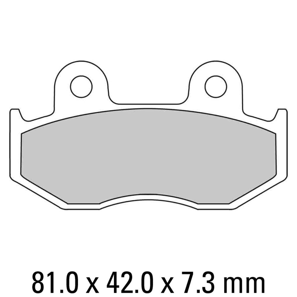 FERODO Disc Pad Set - FDB382 P Platinum Non Sintered Compound